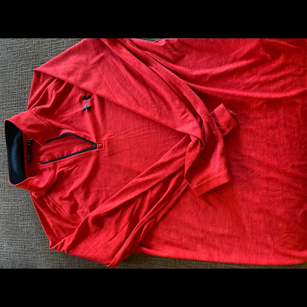 Under Armour long sleeve 3/4 zip shirt